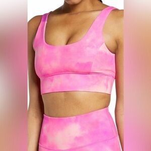 IVL Tie-Dye Scoop Sports Bra in Pink